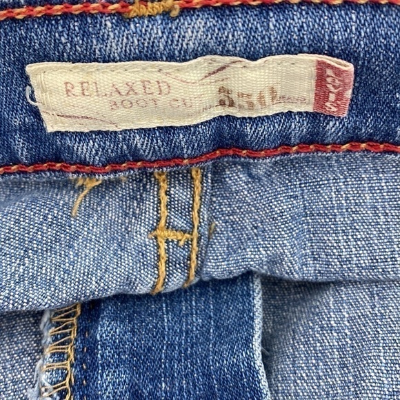 LEVI’S 550 Relaxed Bootcut Jeans Stretchy Casual Size 12 Long Y2K - Picture 8 of 10